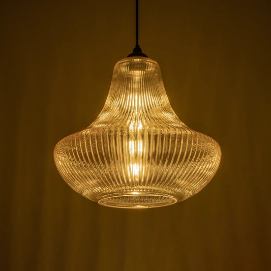 VERRE 206-0022 Μοντέρνο Κρεμαστό Φωτιστικό Οροφής με Ντουί 1 x E27 AC 220-240V IP20 - Mελί - Μ38 x Π38 x Υ34