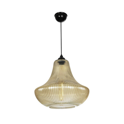 VERRE 206-0022 Μοντέρνο Κρεμαστό Φωτιστικό Οροφής με Ντουί 1 x E27 AC 220-240V IP20 - Mελί - Μ38 x Π38 x Υ34