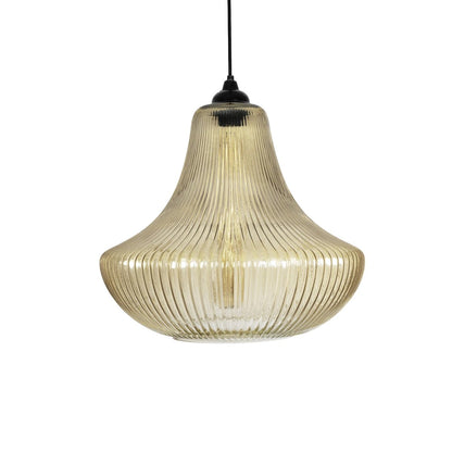 VERRE 206-0022 Μοντέρνο Κρεμαστό Φωτιστικό Οροφής με Ντουί 1 x E27 AC 220-240V IP20 - Mελί - Μ38 x Π38 x Υ34