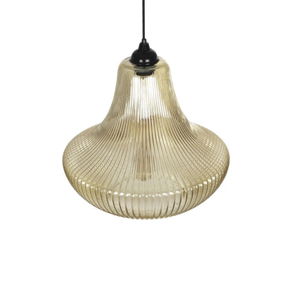 VERRE 206-0022 Μοντέρνο Κρεμαστό Φωτιστικό Οροφής με Ντουί 1 x E27 AC 220-240V IP20 - Mελί - Μ38 x Π38 x Υ34