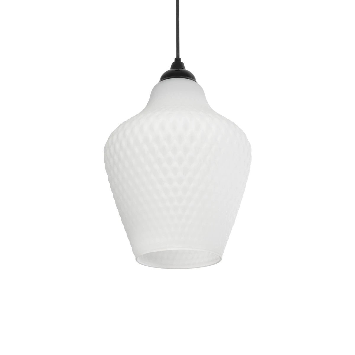 SKLO 206-0023 Μοντέρνο Κρεμαστό Φωτιστικό Οροφής με Ντουί 1 x E27 AC 220-240V IP20 - Λευκό - Μ22 x Π22 x Υ31