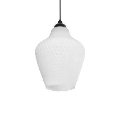 SKLO 206-0023 Μοντέρνο Κρεμαστό Φωτιστικό Οροφής με Ντουί 1 x E27 AC 220-240V IP20 - Λευκό - Μ22 x Π22 x Υ31