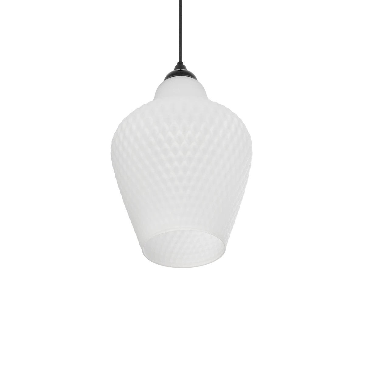 SKLO 206-0023 Μοντέρνο Κρεμαστό Φωτιστικό Οροφής με Ντουί 1 x E27 AC 220-240V IP20 - Λευκό - Μ22 x Π22 x Υ31