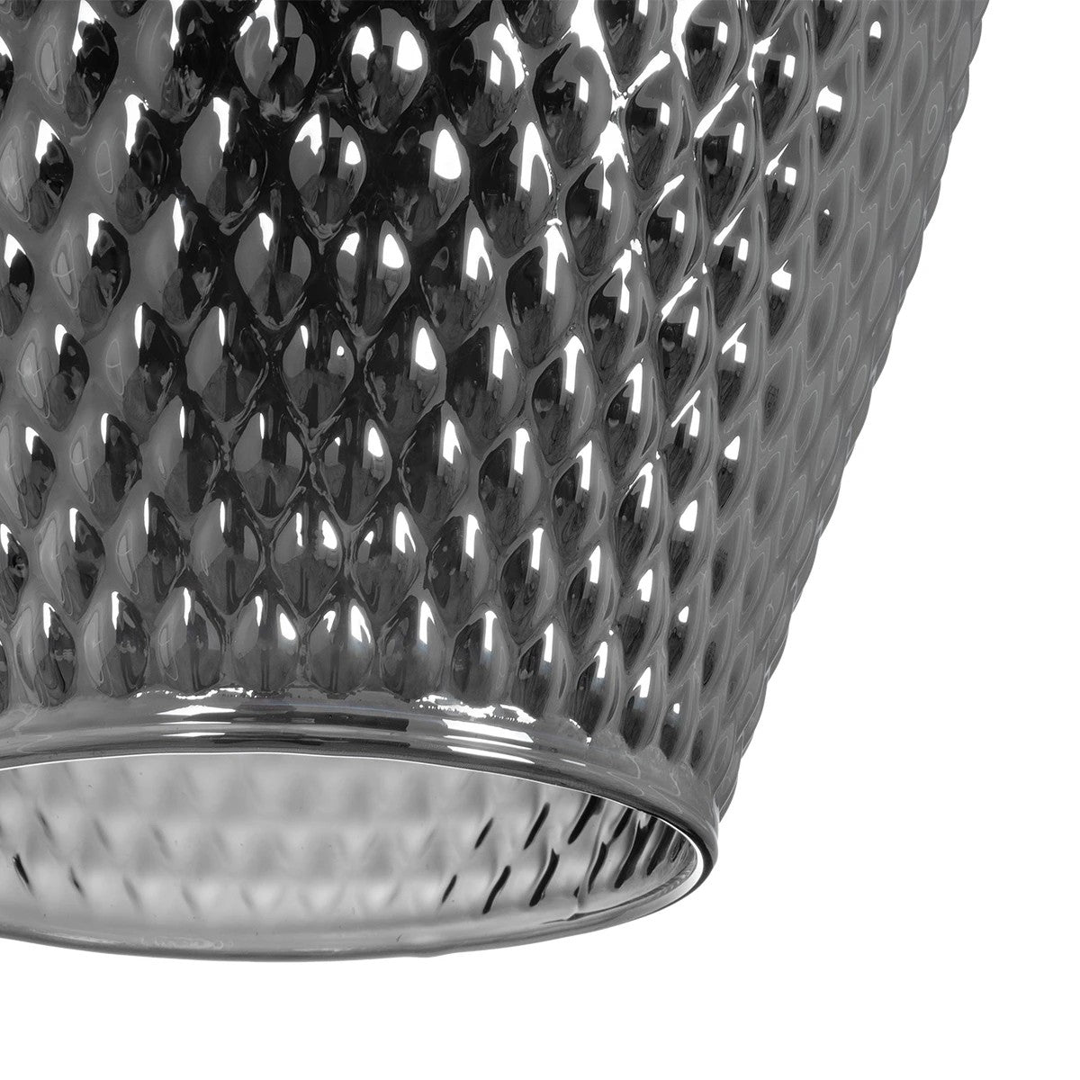 SKLO 206-0024 Μοντέρνο Κρεμαστό Φωτιστικό Οροφής με Ντουί 1 x E27 AC 220-240V IP20 - Μαύρο Φιμέ - Μ22 x Π22 x Υ31