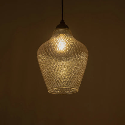 SKLO 206-0025 Μοντέρνο Κρεμαστό Φωτιστικό Οροφής με Ντουί 1 x E27 AC 220-240V IP20 - Mελί - Μ22 x Π22 x Υ31