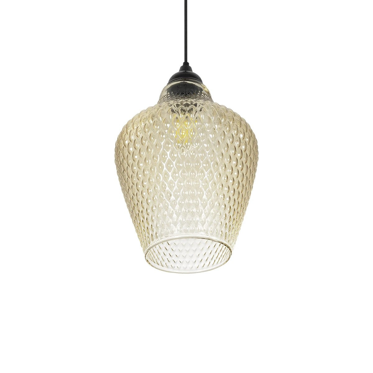 SKLO 206-0025 Μοντέρνο Κρεμαστό Φωτιστικό Οροφής με Ντουί 1 x E27 AC 220-240V IP20 - Mελί - Μ22 x Π22 x Υ31