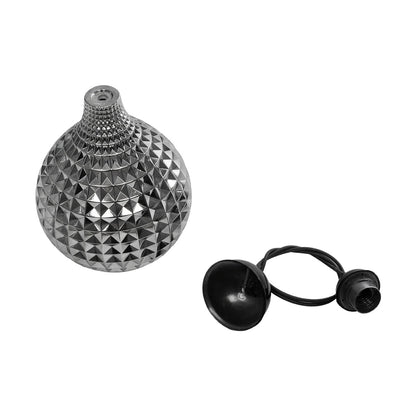 BASTIK 206-0026 Μοντέρνο Κρεμαστό Φωτιστικό Οροφής με Ντουί 1 x E27 AC 220-240V IP20 - Μαύρο Φιμέ - Μ22 x Π22 x Υ26