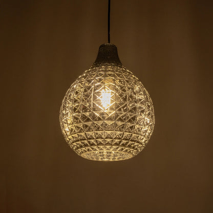 BASTIK 206-0026 Μοντέρνο Κρεμαστό Φωτιστικό Οροφής με Ντουί 1 x E27 AC 220-240V IP20 - Μαύρο Φιμέ - Μ22 x Π22 x Υ26