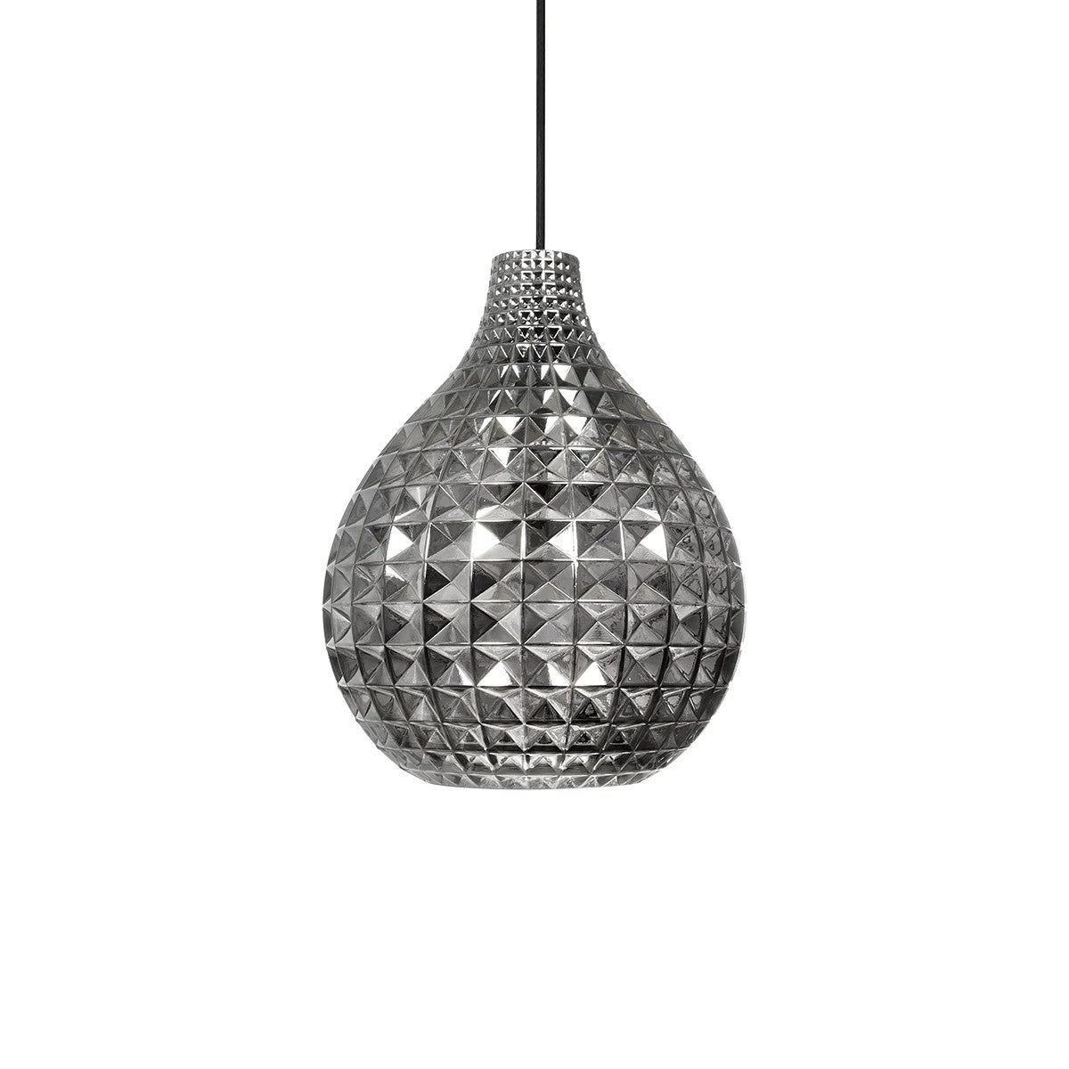 BASTIK 206-0026 Μοντέρνο Κρεμαστό Φωτιστικό Οροφής με Ντουί 1 x E27 AC 220-240V IP20 - Μαύρο Φιμέ - Μ22 x Π22 x Υ26