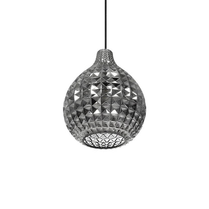 BASTIK 206-0026 Μοντέρνο Κρεμαστό Φωτιστικό Οροφής με Ντουί 1 x E27 AC 220-240V IP20 - Μαύρο Φιμέ - Μ22 x Π22 x Υ26