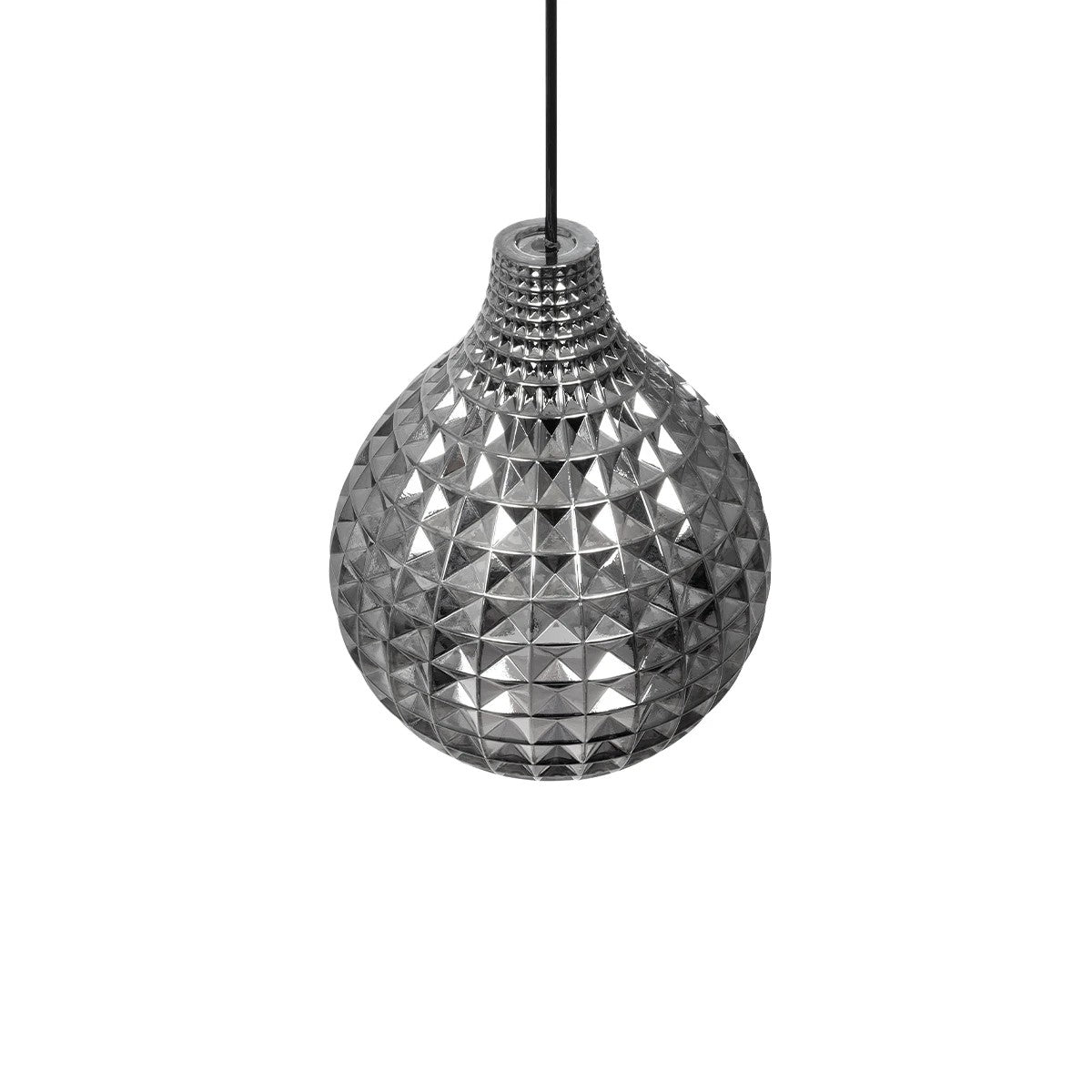 BASTIK 206-0026 Μοντέρνο Κρεμαστό Φωτιστικό Οροφής με Ντουί 1 x E27 AC 220-240V IP20 - Μαύρο Φιμέ - Μ22 x Π22 x Υ26