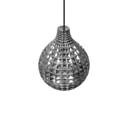 BASTIK 206-0026 Μοντέρνο Κρεμαστό Φωτιστικό Οροφής με Ντουί 1 x E27 AC 220-240V IP20 - Μαύρο Φιμέ - Μ22 x Π22 x Υ26