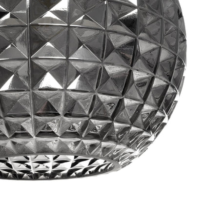 BASTIK 206-0026 Μοντέρνο Κρεμαστό Φωτιστικό Οροφής με Ντουί 1 x E27 AC 220-240V IP20 - Μαύρο Φιμέ - Μ22 x Π22 x Υ26