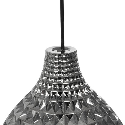 BASTIK 206-0026 Μοντέρνο Κρεμαστό Φωτιστικό Οροφής με Ντουί 1 x E27 AC 220-240V IP20 - Μαύρο Φιμέ - Μ22 x Π22 x Υ26