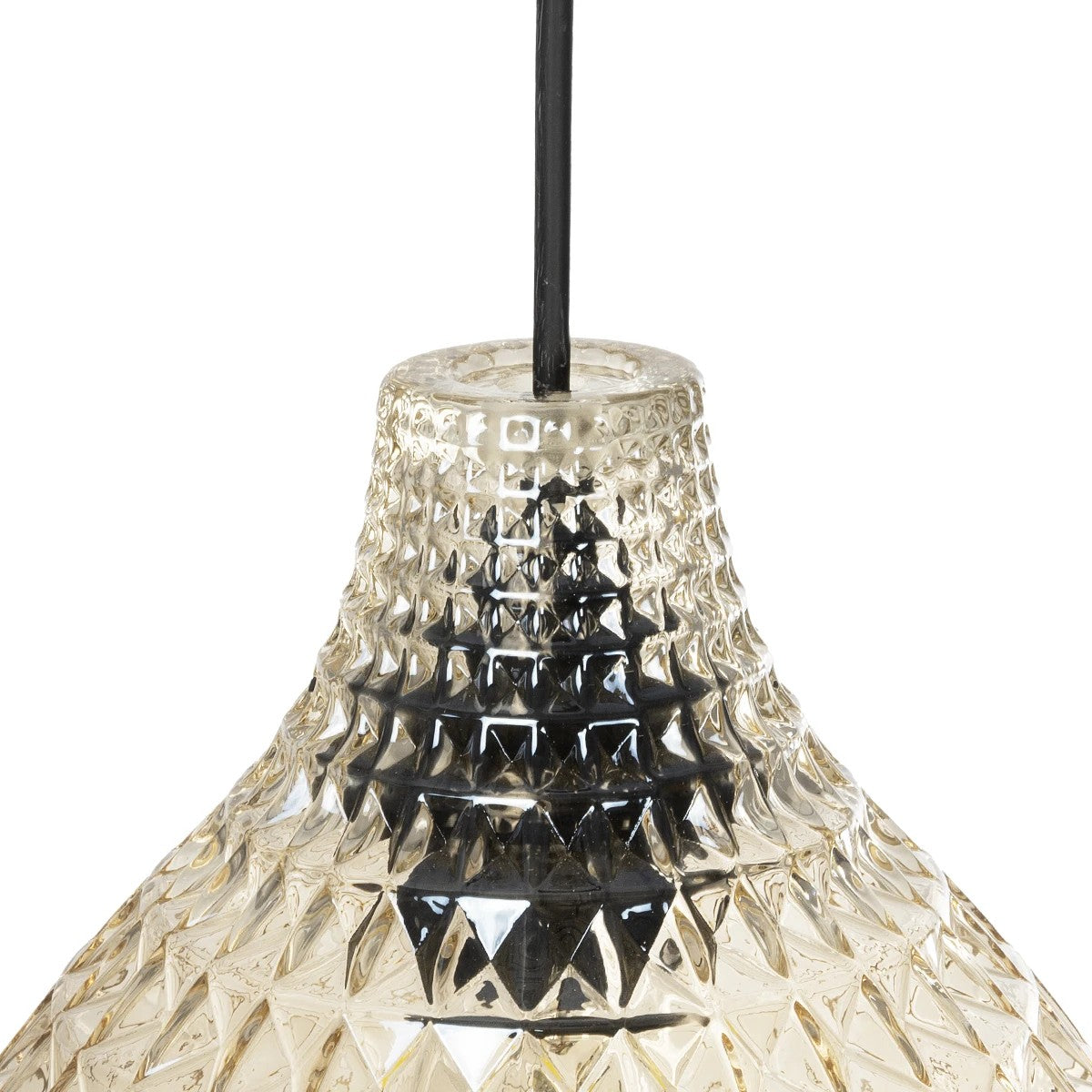 BASTIK 206-0027 Μοντέρνο Κρεμαστό Φωτιστικό Οροφής με Ντουί 1 x E27 AC 220-240V IP20 - Mελί - Μ22 x Π22 x Υ26