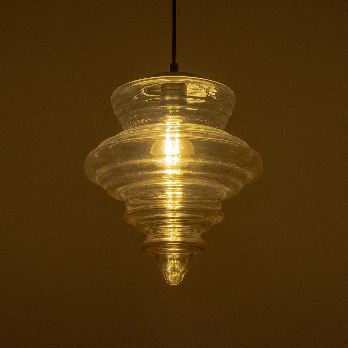 CORTE 206-0029 Μοντέρνο Κρεμαστό Φωτιστικό Οροφής με Ντουί 1 x E27 AC 220-240V IP20 - Mελί - Μ25 x Π25 x Υ30