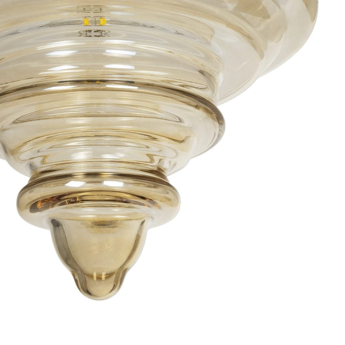 CORTE 206-0029 Μοντέρνο Κρεμαστό Φωτιστικό Οροφής με Ντουί 1 x E27 AC 220-240V IP20 - Mελί - Μ25 x Π25 x Υ30