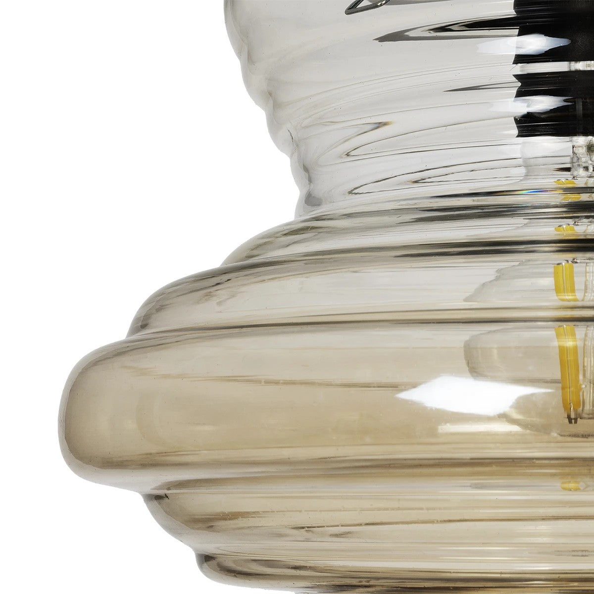 CORTE 206-0029 Μοντέρνο Κρεμαστό Φωτιστικό Οροφής με Ντουί 1 x E27 AC 220-240V IP20 - Mελί - Μ25 x Π25 x Υ30