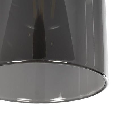 TUBE 206-0030 Μοντέρνο Κρεμαστό Φωτιστικό Οροφής με Ντουί 1 x E27 AC 220-240V IP20 - Μαύρο Φιμέ - Μ10 x Π10 x Υ24