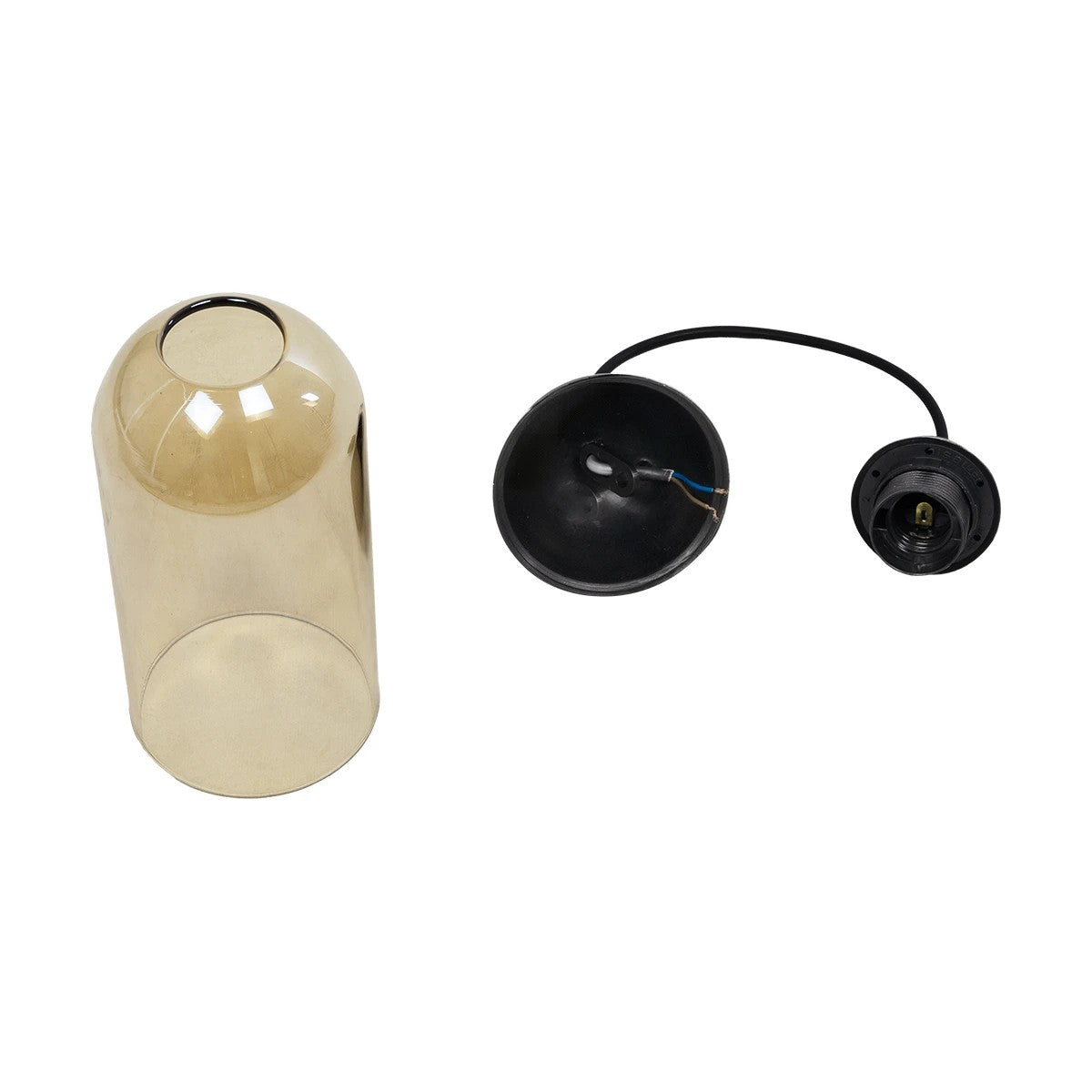 TUBE 206-0031 Μοντέρνο Κρεμαστό Φωτιστικό Οροφής με Ντουί 1 x E27 AC 220-240V IP20 - Mελί - Μ10 x Π10 x Υ24