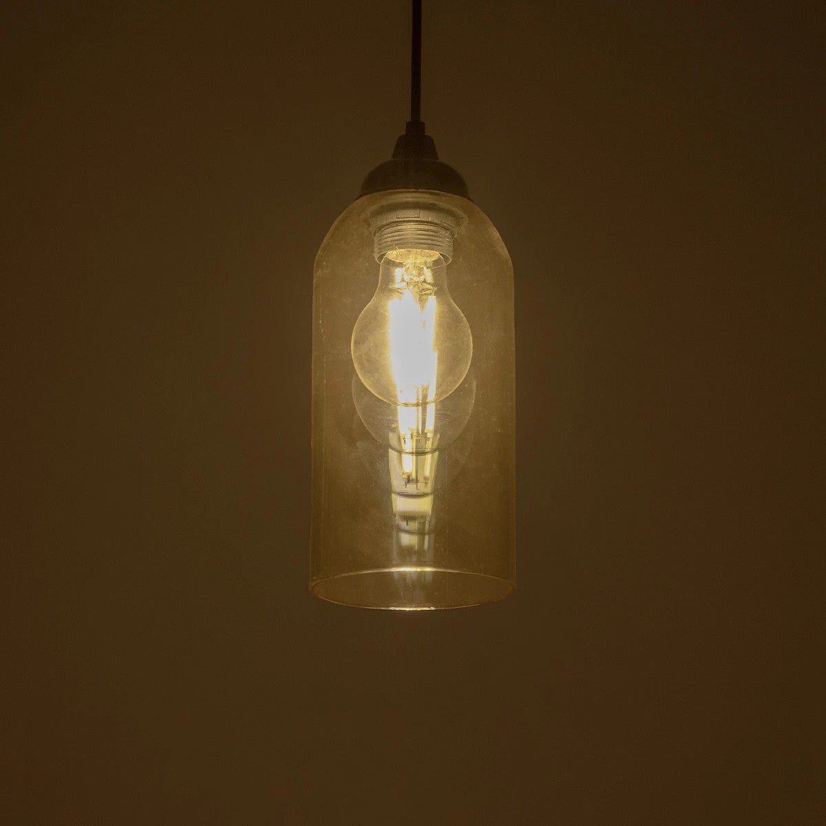 TUBE 206-0031 Μοντέρνο Κρεμαστό Φωτιστικό Οροφής με Ντουί 1 x E27 AC 220-240V IP20 - Mελί - Μ10 x Π10 x Υ24