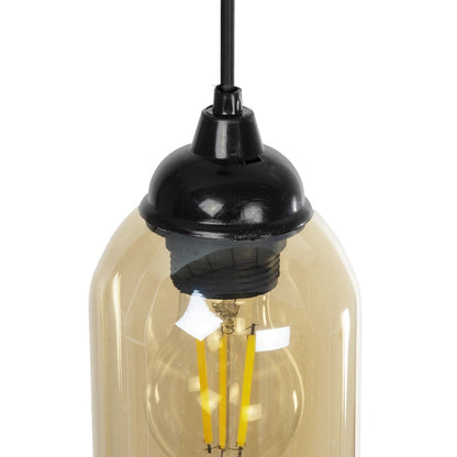 TUBE 206-0031 Μοντέρνο Κρεμαστό Φωτιστικό Οροφής με Ντουί 1 x E27 AC 220-240V IP20 - Mελί - Μ10 x Π10 x Υ24