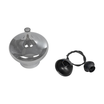 OVOCE 206-0032 Μοντέρνο Κρεμαστό Φωτιστικό Οροφής με Ντουί 1 x E27 AC 220-240V IP20 - Μαύρο Φιμέ - Μ20 x Π20 x Υ22