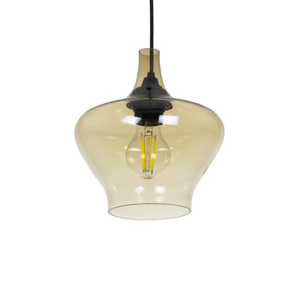 OVOCE 206-0033 Μοντέρνο Κρεμαστό Φωτιστικό Οροφής με Ντουί 1 x E27 AC 220-240V IP20 - Mελί - Μ20 x Π20 x Υ22