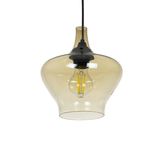 OVOCE 206-0033 Μοντέρνο Κρεμαστό Φωτιστικό Οροφής με Ντουί 1 x E27 AC 220-240V IP20 - Mελί - Μ20 x Π20 x Υ22