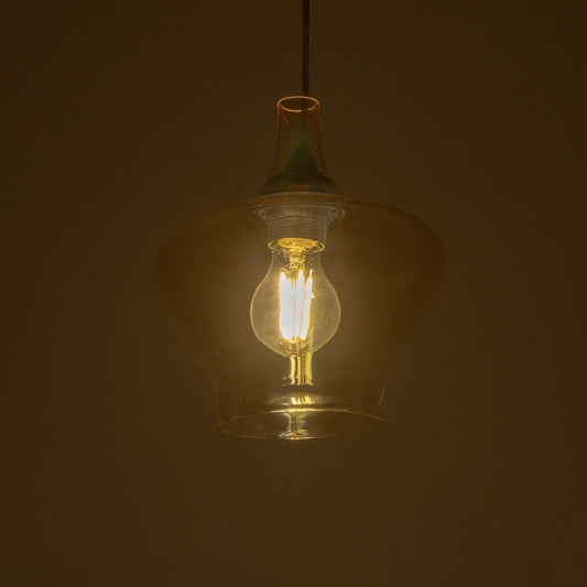 OVOCE 206-0033 Μοντέρνο Κρεμαστό Φωτιστικό Οροφής με Ντουί 1 x E27 AC 220-240V IP20 - Mελί - Μ20 x Π20 x Υ22