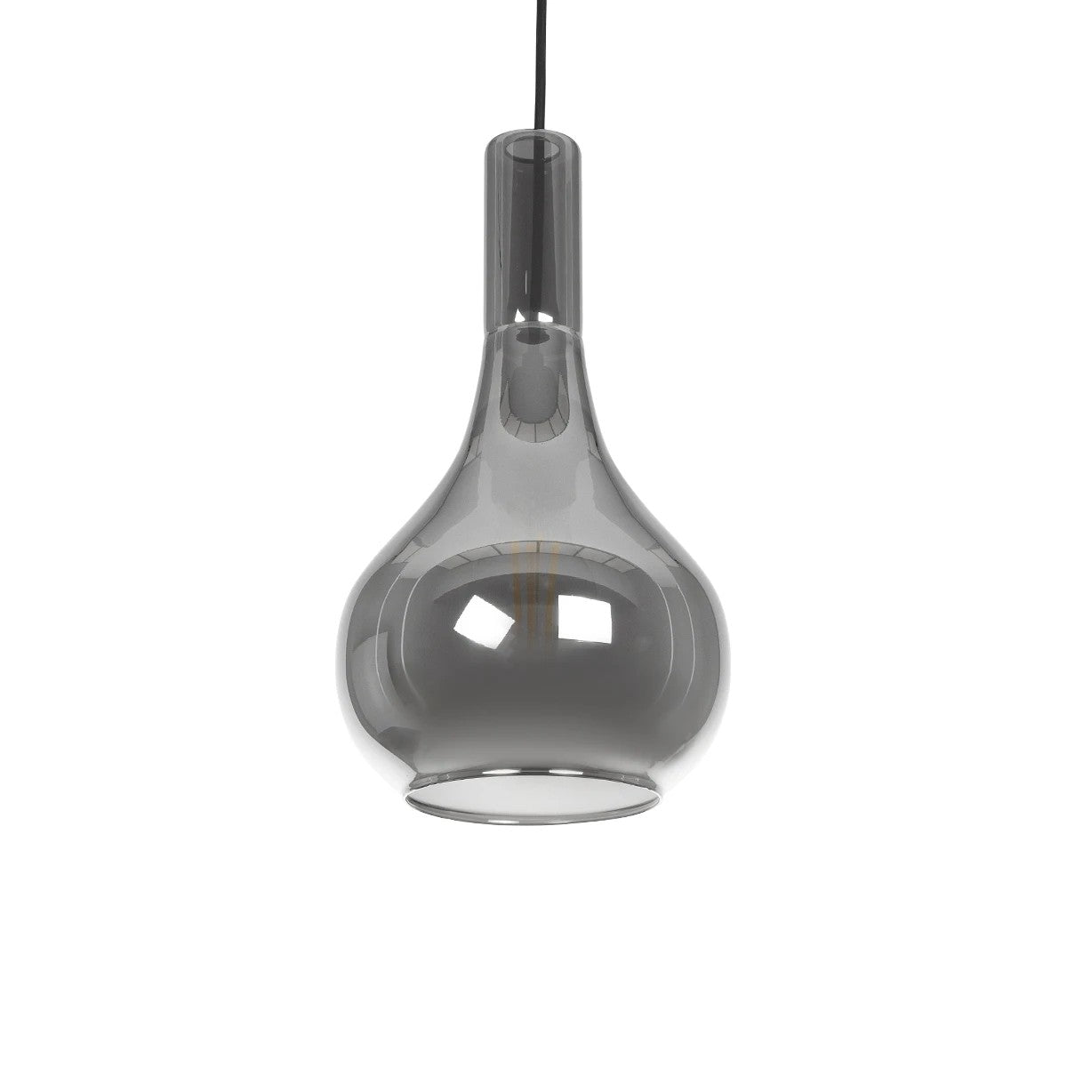 ΤΟΝΕ 206-0034 Μοντέρνο Κρεμαστό Φωτιστικό Οροφής με Ντουί 1 x E27 AC 220-240V IP20 - Μαύρο Φιμέ - Μ20 x Π20 x Υ36