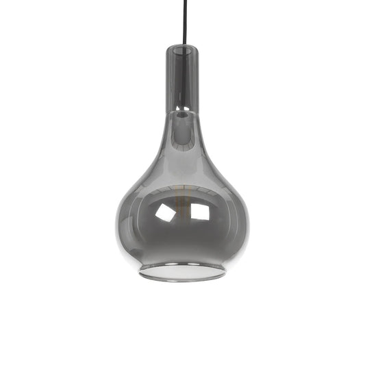 ΤΟΝΕ 206-0034 Μοντέρνο Κρεμαστό Φωτιστικό Οροφής με Ντουί 1 x E27 AC 220-240V IP20 - Μαύρο Φιμέ - Μ20 x Π20 x Υ36