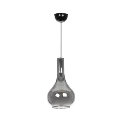 ΤΟΝΕ 206-0034 Μοντέρνο Κρεμαστό Φωτιστικό Οροφής με Ντουί 1 x E27 AC 220-240V IP20 - Μαύρο Φιμέ - Μ20 x Π20 x Υ36