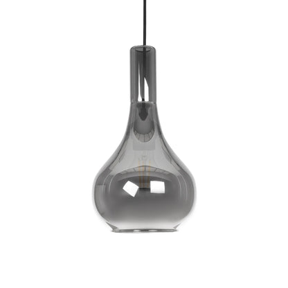 ΤΟΝΕ 206-0034 Μοντέρνο Κρεμαστό Φωτιστικό Οροφής με Ντουί 1 x E27 AC 220-240V IP20 - Μαύρο Φιμέ - Μ20 x Π20 x Υ36