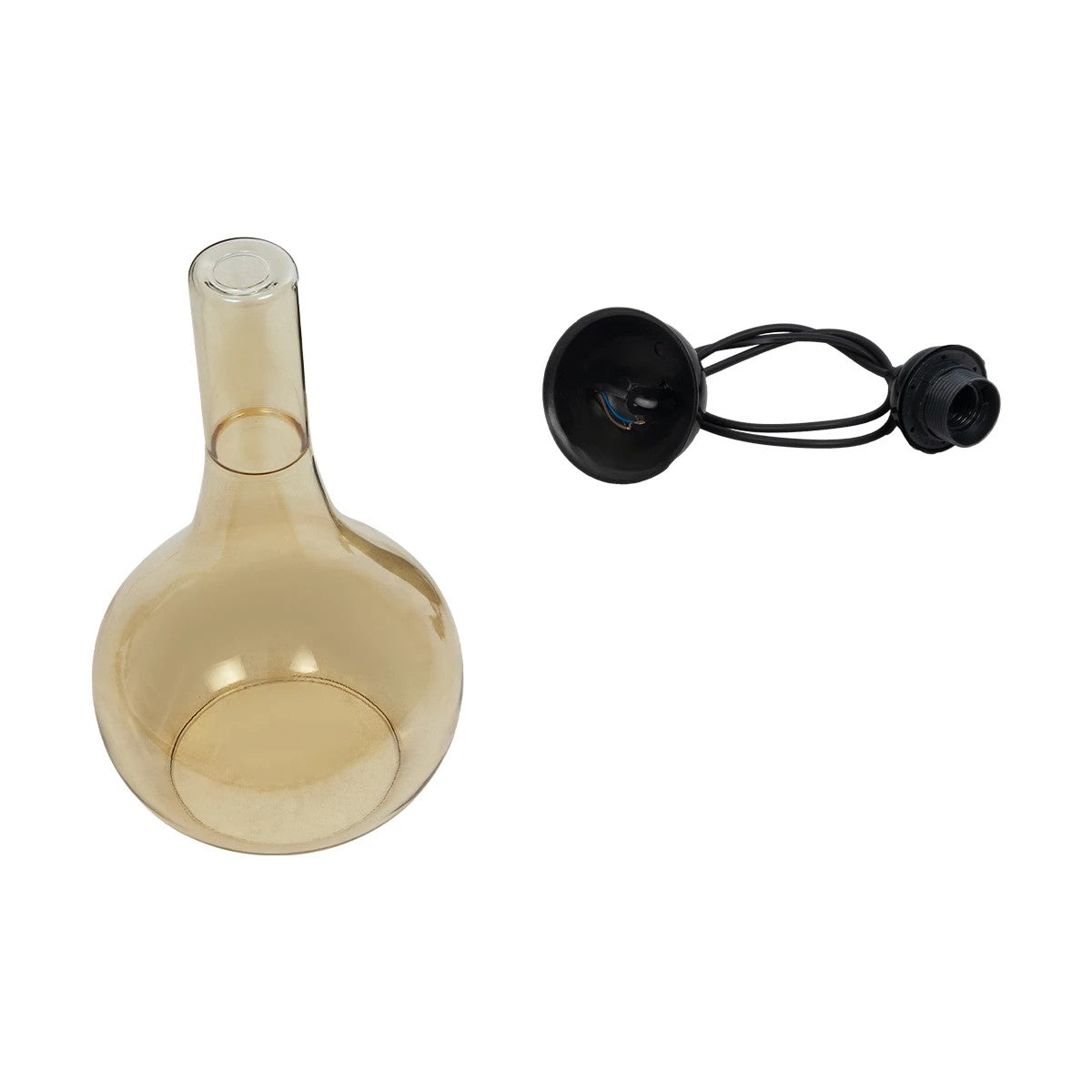 ΤΟΝΕ 206-0035 Μοντέρνο Κρεμαστό Φωτιστικό Οροφής με Ντουί 1 x E27 AC 220-240V IP20 - Mελί - Μ20 x Π20 x Υ36