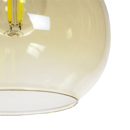 ΤΟΝΕ 206-0035 Μοντέρνο Κρεμαστό Φωτιστικό Οροφής με Ντουί 1 x E27 AC 220-240V IP20 - Mελί - Μ20 x Π20 x Υ36