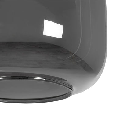 PIAGE 206-0036 Μοντέρνο Κρεμαστό Φωτιστικό Οροφής με Ντουί 1 x E27 AC 220-240V IP20 - Μαύρο Φιμέ - Μ18 x Π18 x Υ31