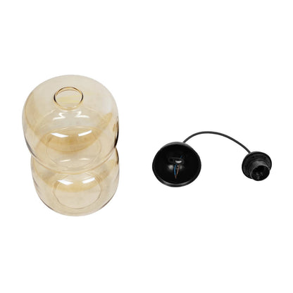 PIAGE 206-0037 Μοντέρνο Κρεμαστό Φωτιστικό Οροφής με Ντουί 1 x E27 AC 220-240V IP20 - Mελί - Μ17 x Π17 x Υ25