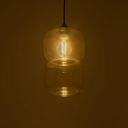 PIAGE 206-0037 Μοντέρνο Κρεμαστό Φωτιστικό Οροφής με Ντουί 1 x E27 AC 220-240V IP20 - Mελί - Μ17 x Π17 x Υ25