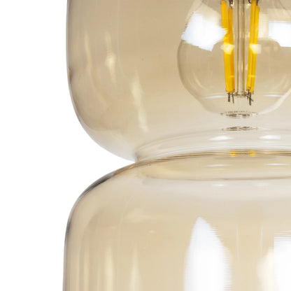 PIAGE 206-0037 Μοντέρνο Κρεμαστό Φωτιστικό Οροφής με Ντουί 1 x E27 AC 220-240V IP20 - Mελί - Μ17 x Π17 x Υ25