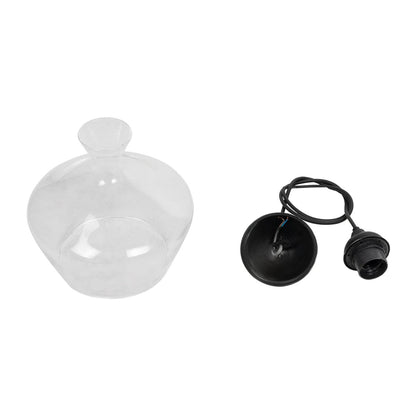 BOHEMIA 206-0039 Μοντέρνο Κρεμαστό Φωτιστικό Οροφής με Ντουί 1 x E27 AC 220-240V IP20 - Διάφανο - Μ22 x Π22 x Υ22