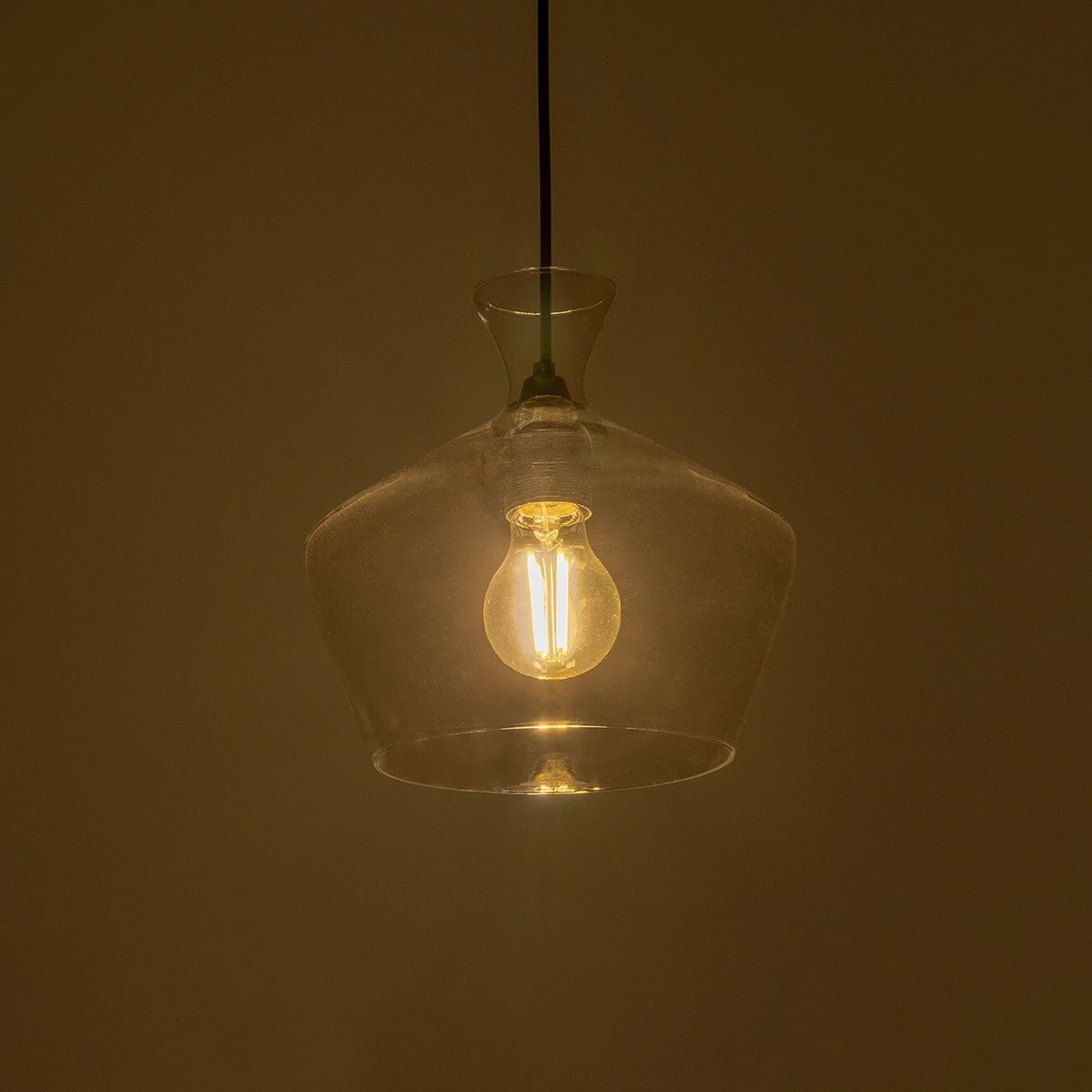 BOHEMIA 206-0039 Μοντέρνο Κρεμαστό Φωτιστικό Οροφής με Ντουί 1 x E27 AC 220-240V IP20 - Διάφανο - Μ22 x Π22 x Υ22