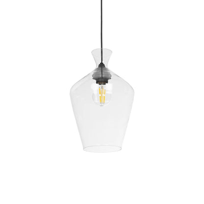 BOHEMIA 206-0040 Μοντέρνο Κρεμαστό Φωτιστικό Οροφής με Ντουί 1 x E27 AC 220-240V IP20 - Διάφανο - Μ20 x Π20 x Υ32