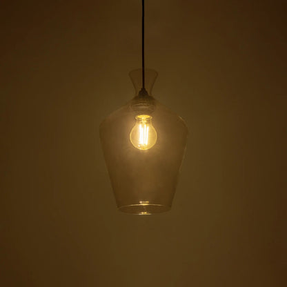 BOHEMIA 206-0040 Μοντέρνο Κρεμαστό Φωτιστικό Οροφής με Ντουί 1 x E27 AC 220-240V IP20 - Διάφανο - Μ20 x Π20 x Υ32