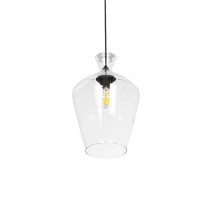 BOHEMIA 206-0040 Μοντέρνο Κρεμαστό Φωτιστικό Οροφής με Ντουί 1 x E27 AC 220-240V IP20 - Διάφανο - Μ20 x Π20 x Υ32