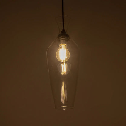 BOHEMIA 206-0041 Μοντέρνο Κρεμαστό Φωτιστικό Οροφής με Ντουί 1 x E27 AC 220-240V IP20 - Διάφανο - Μ15 x Π15 x Υ40