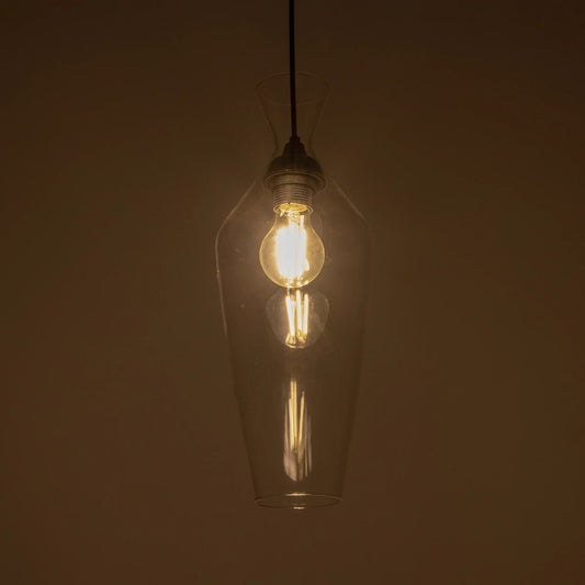 BOHEMIA 206-0041 Μοντέρνο Κρεμαστό Φωτιστικό Οροφής με Ντουί 1 x E27 AC 220-240V IP20 - Διάφανο - Μ15 x Π15 x Υ40