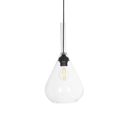 BALU 206-0043 Μοντέρνο Κρεμαστό Φωτιστικό Οροφής με Ντουί 1 x E27 AC 220-240V IP20 - Διάφανο - Μ20 x Π20 x Υ42