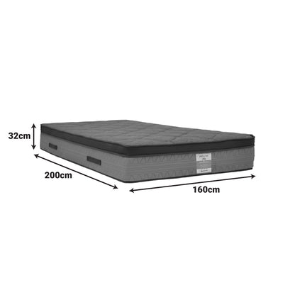 Στρώμα Deluxe Pocket Spring Διπλής Όψης 32εκ 160x200εκ