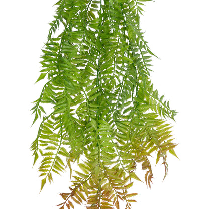 HANGING FERN 20854 Τεχνητό Διακοσμητικό Κρεμαστό Φυτό Φτέρη Μ30 x Π14 x Υ85cm